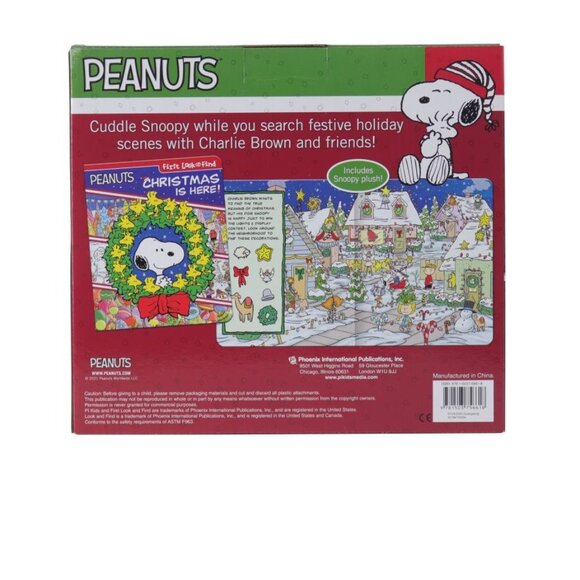 Peanuts Holiday Gift Set With Snoopy Plush & Christmas Book - Picture 3 of 4